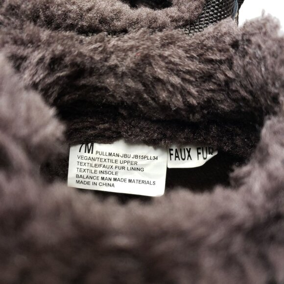 JBU Women's Size 7 Pullman Winter Ankle Boots Brown Vegan - Picture 7 of 9